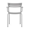 Flash Furniture Silver All-Weather Steel Dining Chair, 4PK 4-XU-CH-10318-ARM-SIL-GG